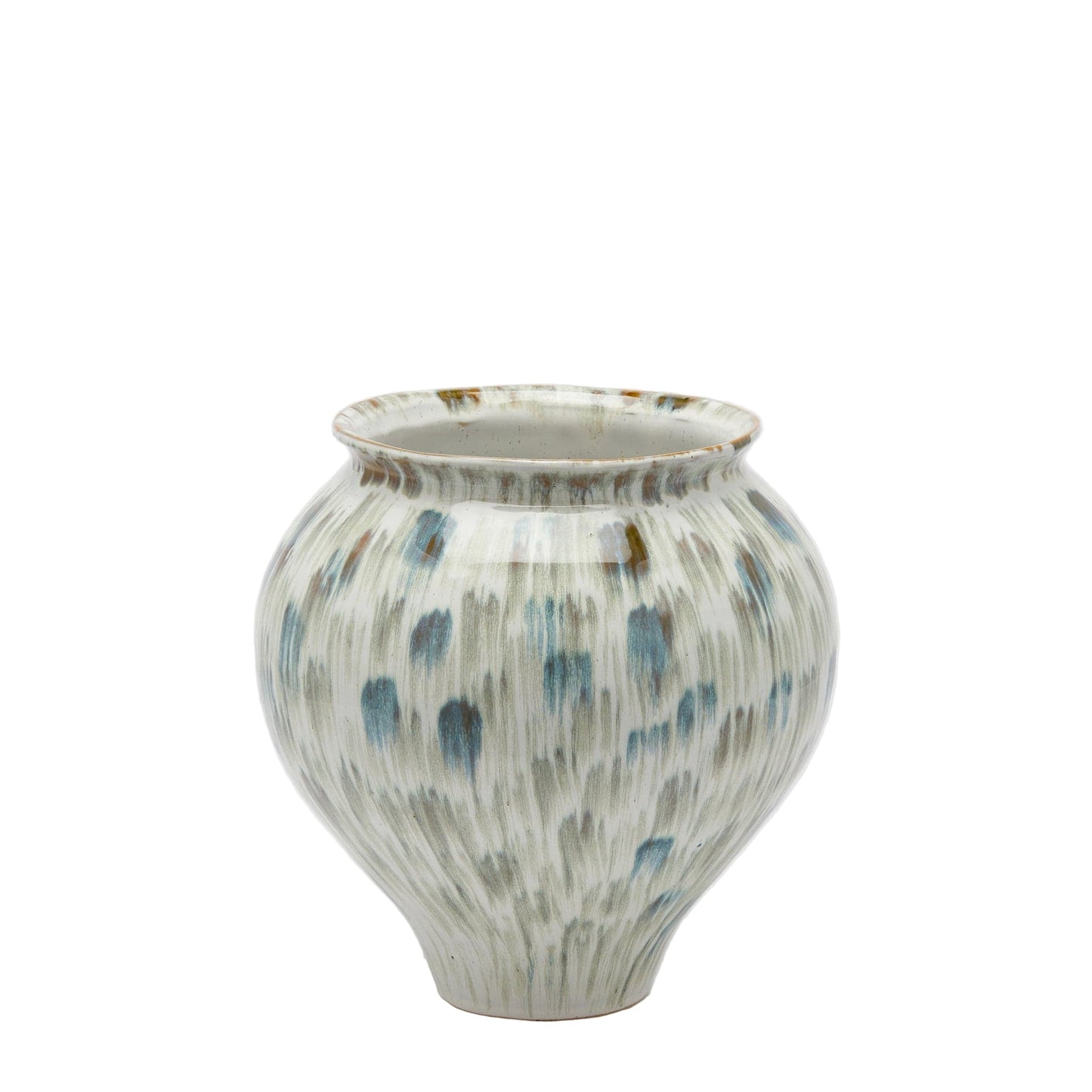 Italiving ceramic vase Designer vase made of painted ceramic Height 11.81 in Ø 11.22 in - Handmade