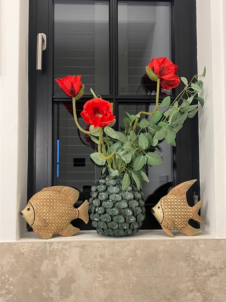 Large fish made of wood/bamboo - in 2 versions - can also be combined