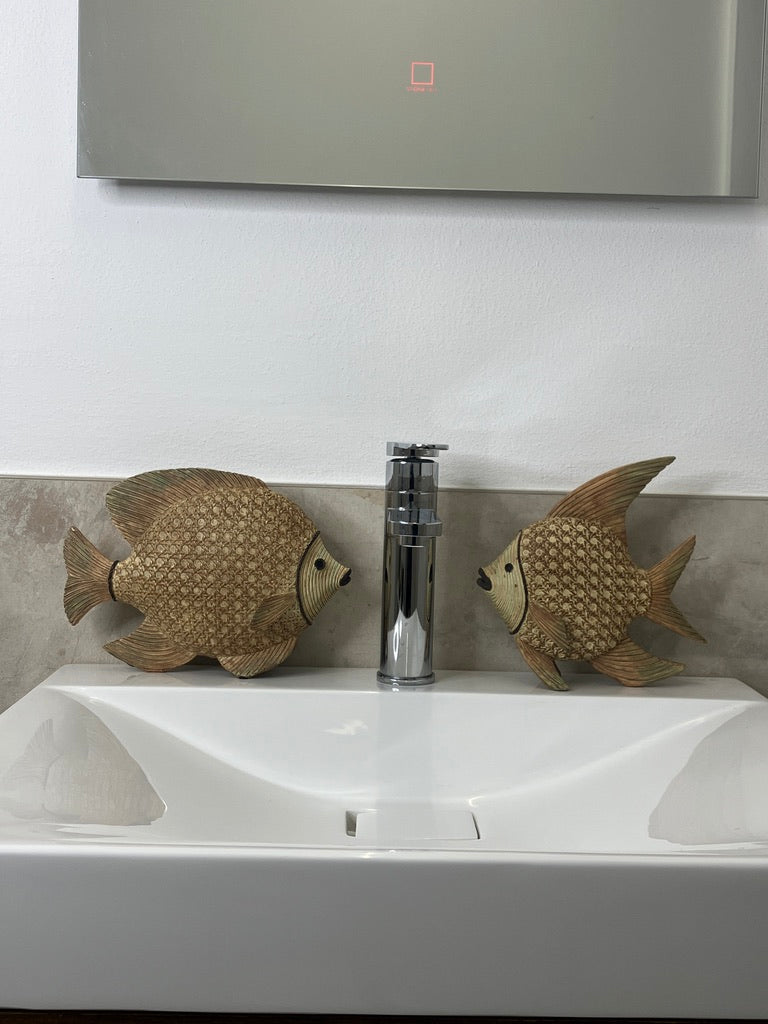 Large fish made of wood/bamboo - in 2 versions - can also be combined