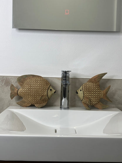 Large fish made of wood/bamboo - in 2 versions - can also be combined