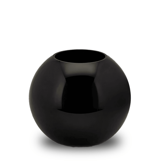 Italiving Glasvase Blumenvase - Glaskugel Höhe 20 cm Ø 23 cm in 2 Farben