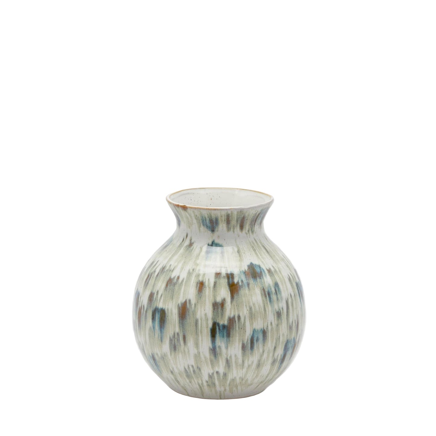 Italiving Ceramic Vase Designer vase made of painted ceramic Height 8.85 in Ø 8.07 in - Handmade