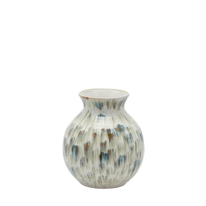 Italiving Ceramic Vase Designer vase made of painted ceramic Height 8.85 in Ø 8.07 in - Handmade