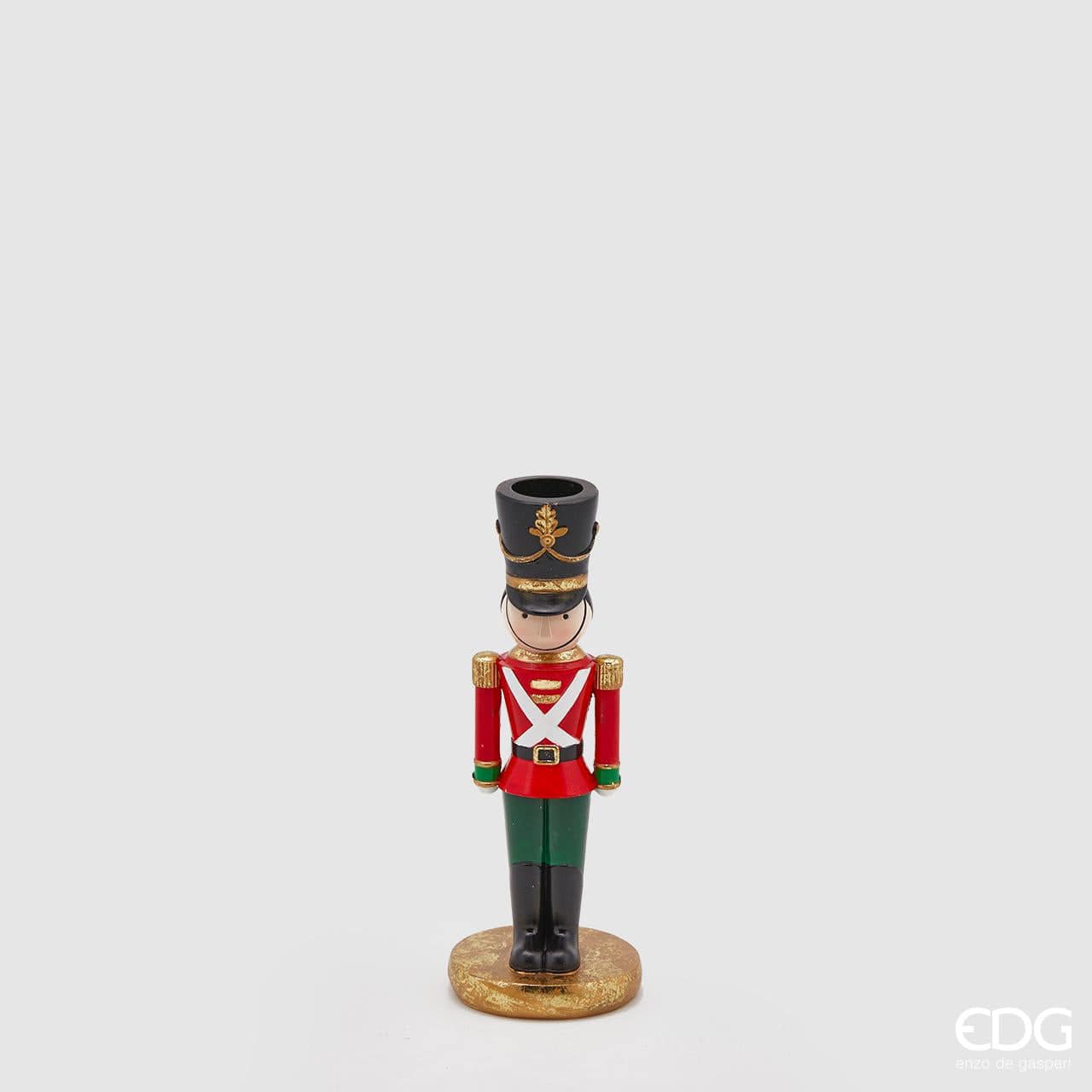 Candlestick for tall candles - Christmas soldier medium size