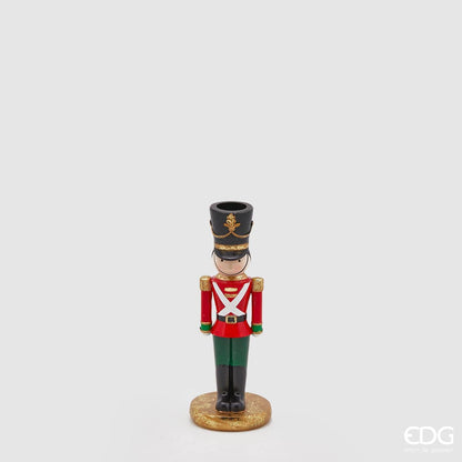 Candlestick for tall candles - Christmas soldier medium size