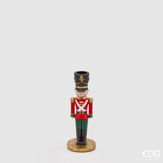 Candlestick for tall candles - Christmas soldier medium size