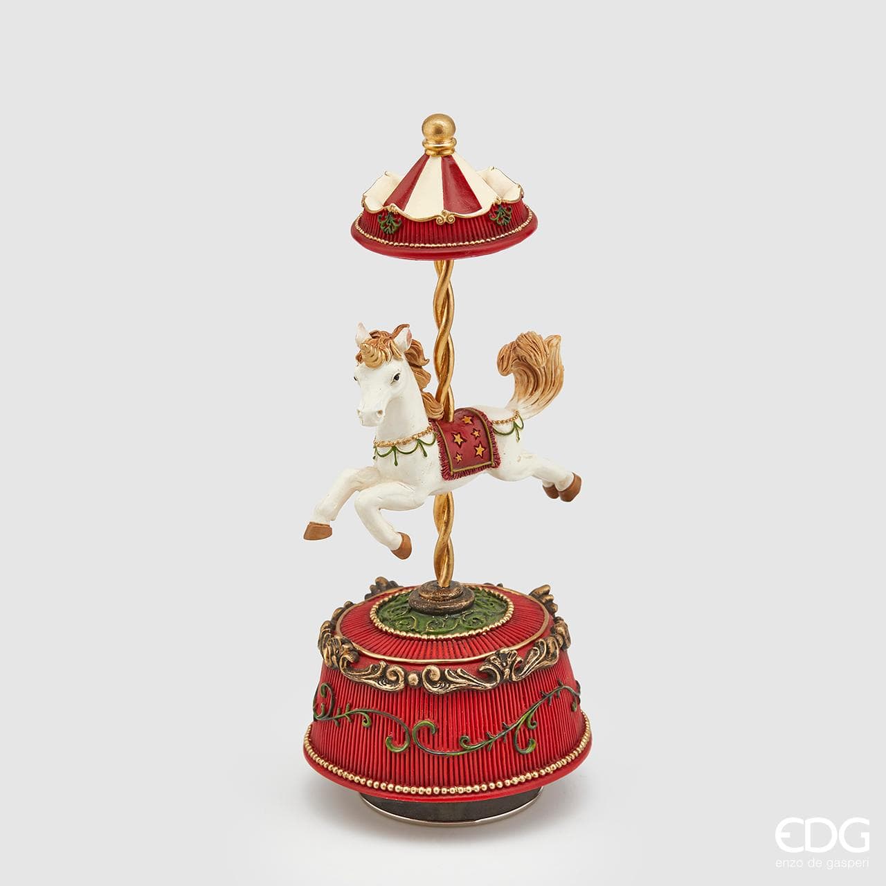 Toy carousel with music and horse - hand-made