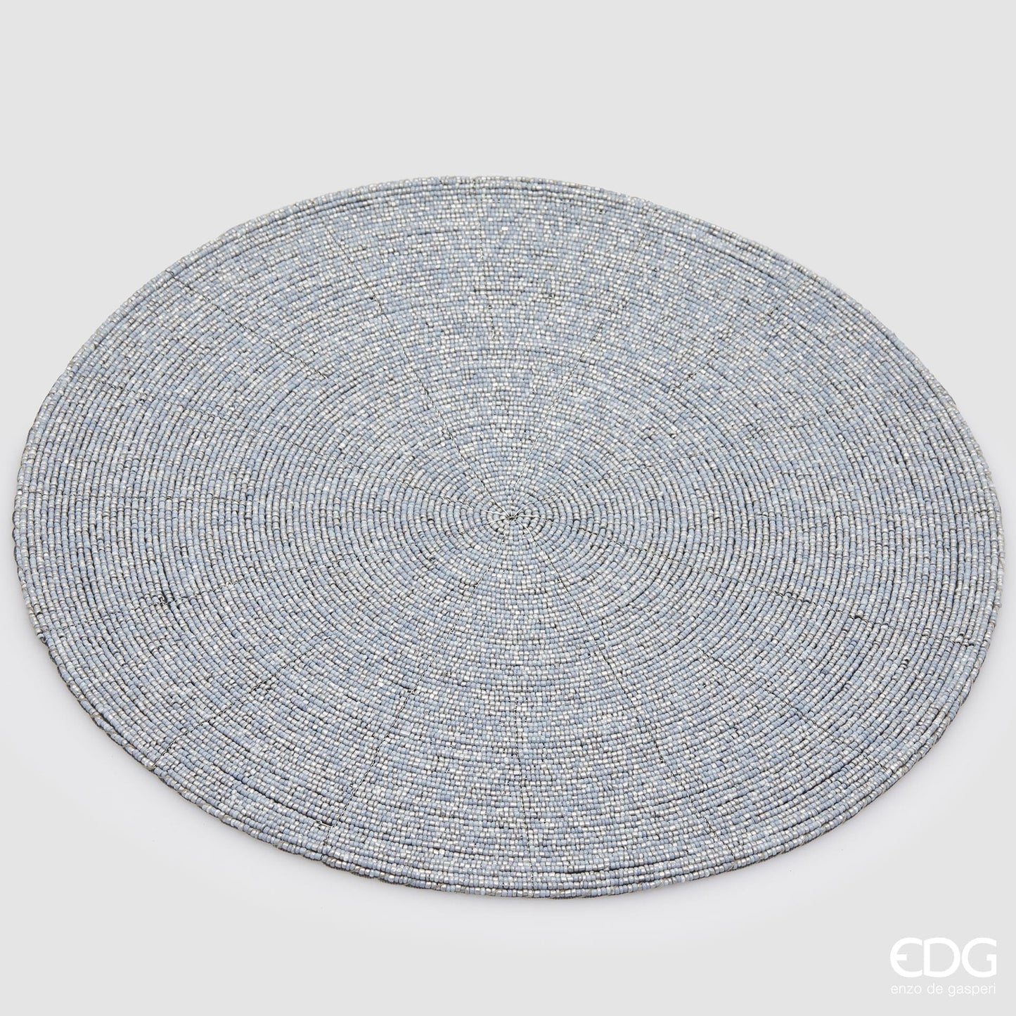 Placemat two-tone made of small round beads, Ø 14" in 4 colors
