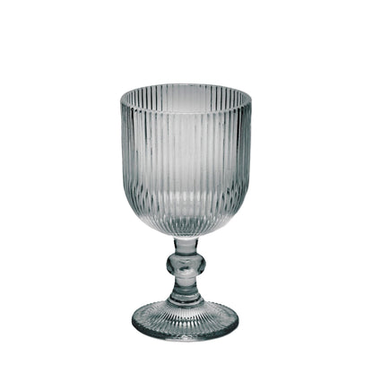 Italiving wine glass Smoke grey red wine glass with wave design – style meets elegance